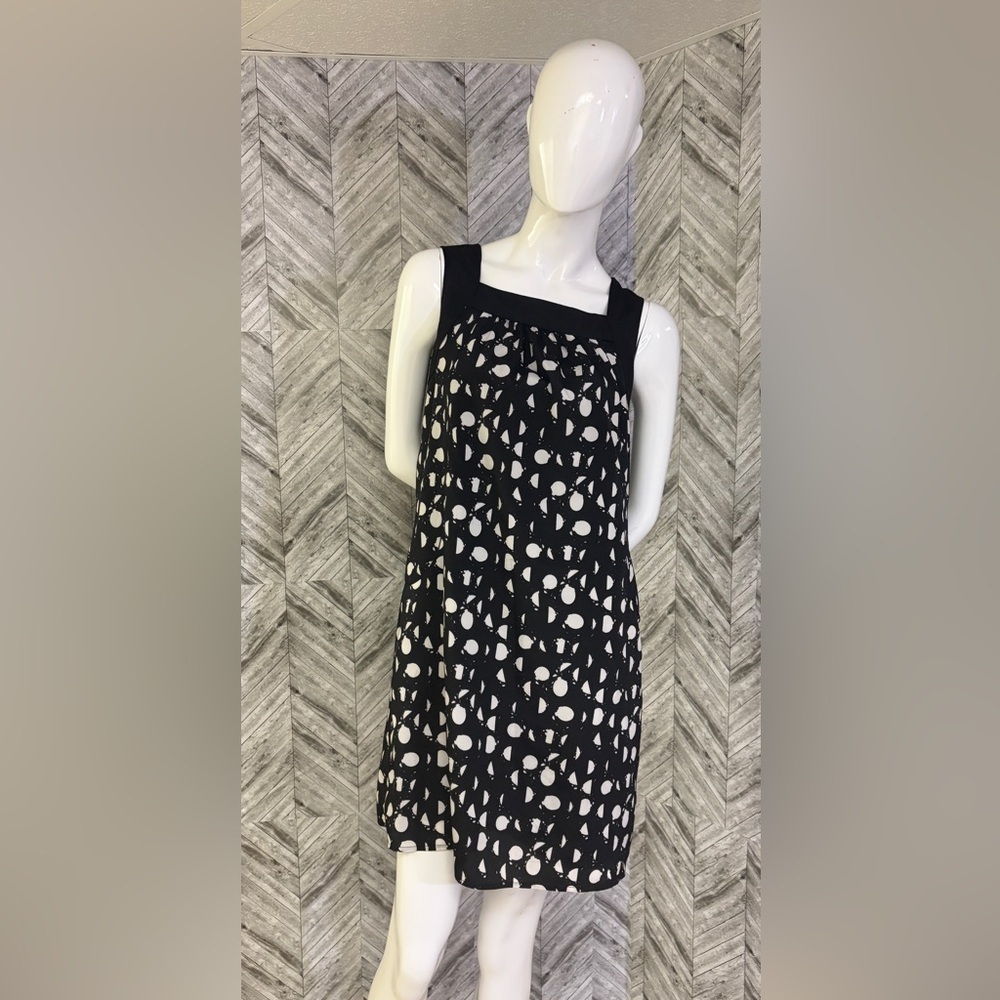 Mossimo Supply Co. Monochrome Geometric Mini Dress with pockets size xs
